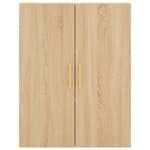 vidaXL Buffet haut Chêne sonoma 69 5x34x180 cm Bois d'ingénierie