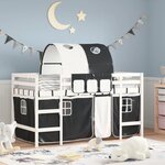 vidaXL Lit mezzanine enfants avec tunnel sans matelas 80x200 cm