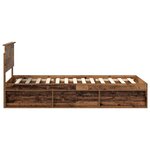 vidaXL Cadre de lit Bois ancien 90 x 200 cm Pin massif