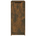 vidaXL Armoire à chaussures Chêne fumé 30x35x70 cm Bois d'ingénierie