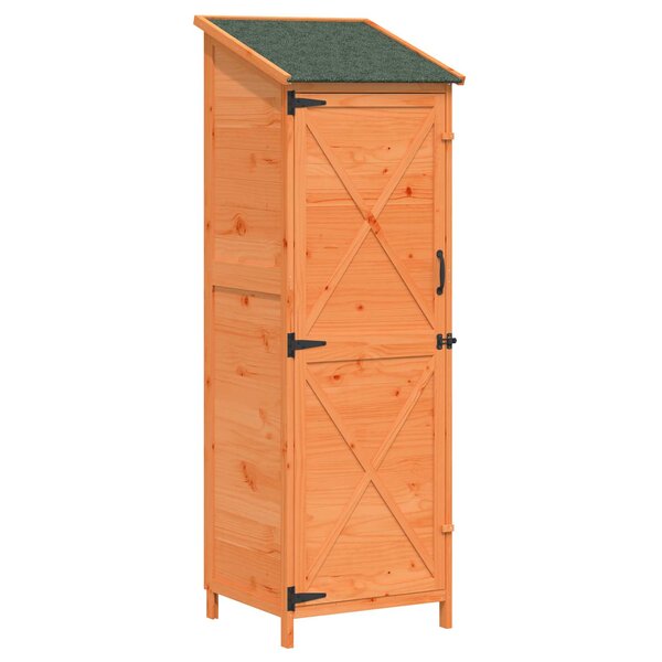 vidaXL Abri de jardin Marron 59 5 x 56 x 176 5 cm Bois d'ingénierie