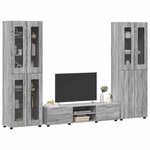 vidaXL Ensemble meuble TV FLORIN Gris Sonoma Bois d'ingénierie