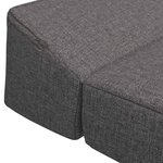 vidaXL Canapé-lit pliable Gris clair 200 x 70 x 10 cm Tissu