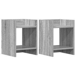 vidaXL Support de Plante 2 pièces Sonoma gris 30 x 30 x 40 cm