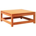 vidaXL Repose-pied de jardin cire marron 70x70x30cm bois de pin massif