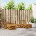vidaXL Ensemble de canapés d'extérieur 6 pc Naturel