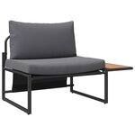 Ensemble de salle à manger de jardin de 3 pièces avec coussins anthracite