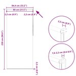 Store enrouleur occultant 80 x 230 cm crème