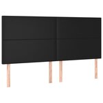 vidaXL Cadre de lit sans matelas noir 200x200 cm similicuir