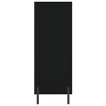 vidaXL Armoire à étagères noir 69 5x32 5x90 cm bois d'ingénierie
