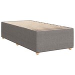 vidaXL Sommier à lattes de lit avec matelas Taupe 80x200 cm Tissu