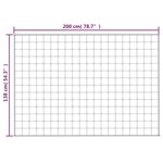 vidaXL Couverture lestée Bleu 138x200 cm 10 kg Tissu