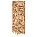 vidaXL Unité de rangement avec 5 paniers 25 5x37x100 cm Jacinthe d'eau