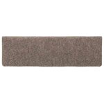 vidaXL Tapis d'escalier 15 Pièces Tissu aiguilleté 65x21x4 cm Crème