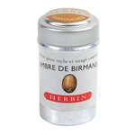 Boîte de 6 cartouches d'encre standard Ambre de birmanie HERBIN
