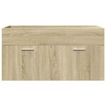 vidaXL Ensemble de meubles de salle de bain 3 Pièces chêne sonoma