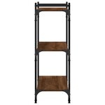 vidaXL Bibliothèque 3 niveaux chêne brun 80x30x86 cm bois d'ingénierie
