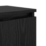 vidaXL Cabinet de chevet Chêne noir 40 x 30 x 50 cm Bois d'ingénierie