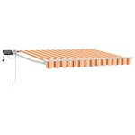 vidaXL Store rétractable manuel avec LEDs Multicolore 3 5 x 2 5 m