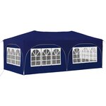 vidaXL Tente de fête pop-up 575 x 288 x 245 cm Bleu Tissu Oxford