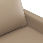 vidaXL Ensemble de canapés 3 Pièces avec coussins Cappuccino Similicuir