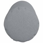 vidaXL Coussins d'accent 2 Pièces Gris clair Ø 25 x 70 cm tissu