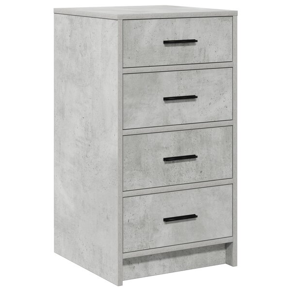 vidaXL Buffet Gris Béton 40x41x75 cm Bois d'ingénierie