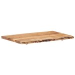 vidaXL Dessus de table Bois d'acacia massif 100x(50-60)x3 8 cm