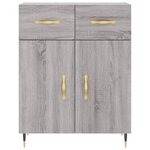 vidaXL Buffet sonoma gris 69 5x34x90 cm bois d'ingénierie