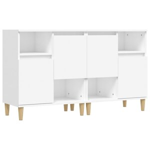 vidaXL Buffets 2 Pièces blanc 60x35x70 cm bois d'ingénierie