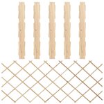 vidaXL Clôtures en treillis 5 Pièces Bois de sapin massif 180x80 cm