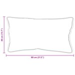 vidaXL Oreiller Blanc 40 x 80 cm 85gsm 100  polyester