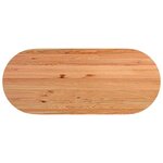 vidaXL Dessus de table 240x100x4 cm bois de chêne massif ovale