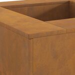 vidaXL Braise Marron 80 x 80 x 40 cm Acier résistant aux intempéries