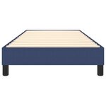 vidaXL Cadre de lit à ressorts bleu 90x190 cm tissu