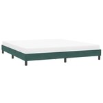 vidaXL Cadre de lit sans matelas vert foncé 200x220 cm velours
