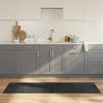 vidaXL Tapis rectangulaire gris 60x200 cm bambou