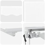 vidaXL Auvent rétractable électrique Blanc 5 x 3 m