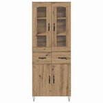 vidaXL Haut Armoire avec tiroir Chêne artisanal 69 5 x 34 x 180 cm