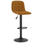vidaXL Tabourets de bar lot de 2 marron velours