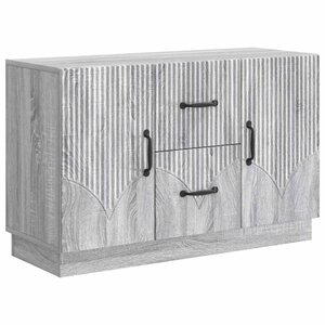 vidaXL Buffet Sonoma gris 89 x 34 5 x 57 cm Bois d'ingénierie
