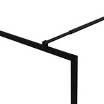 vidaXL Paroi de douche à l'italienne avec verre trempé Noir 100x195 cm