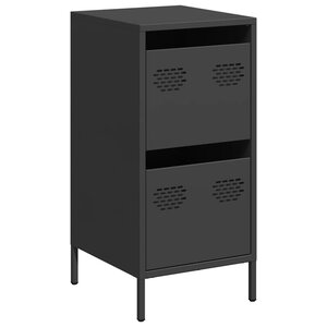 vidaXL Buffet noir 35x39x73 5 cm acier laminé à froid