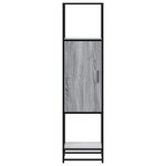 vidaXL Buffet haut sonoma gris 35 5x35x139 cm bois d'ingénierie métal