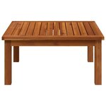 vidaXL Salon de jardin 2 pièces avec coussins en bois d'acacia et corde
