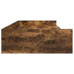 vidaXL Cadre de lit Chêne fumé 98 5 x 200 cm Bois d'ingénierie