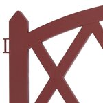 vidaXL Bordures de pelouse 17 Pièces Rouge 10 m PP