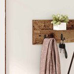 vidaXL Porte-manteau mural Montage mural Bois ancien 80 x 10 5 x 18 cm