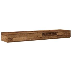 vidaXL Tiroirs de lit avec tiroir Bois ancien 140 x 36 5 x 16 5 cm