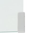 vidaXL Table basse 98x45x30 cm Verre trempé Transparent
